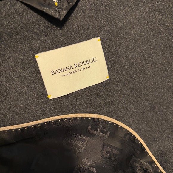 Banana Republic 100% Cashmere Sport Coat - Grey Size 44R - Picture 5 of 7